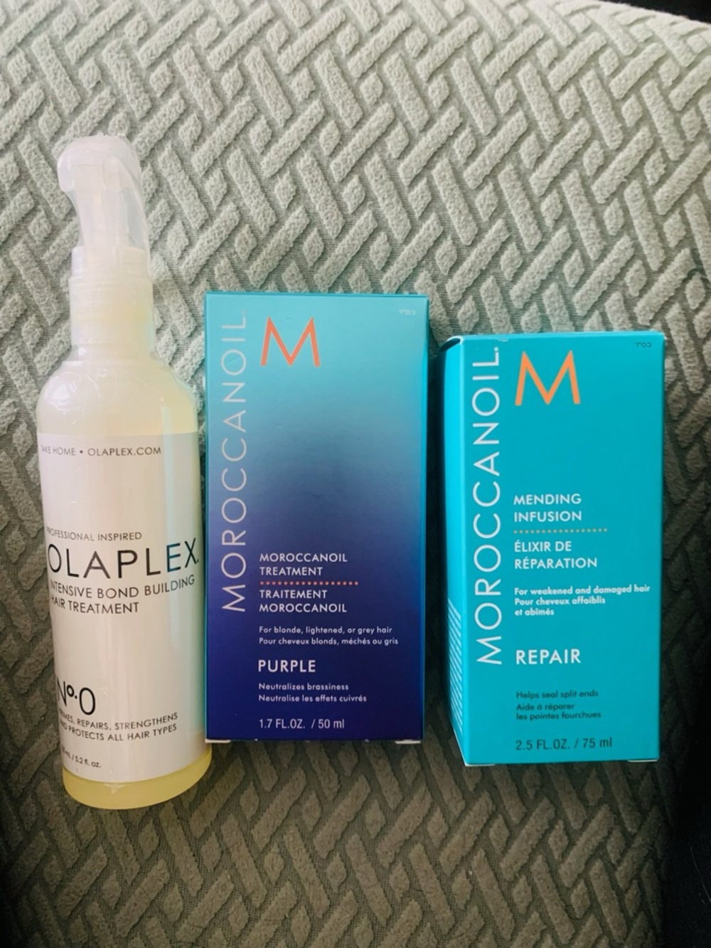 Two Moroccanoil Treatments and One Olaplex treatment